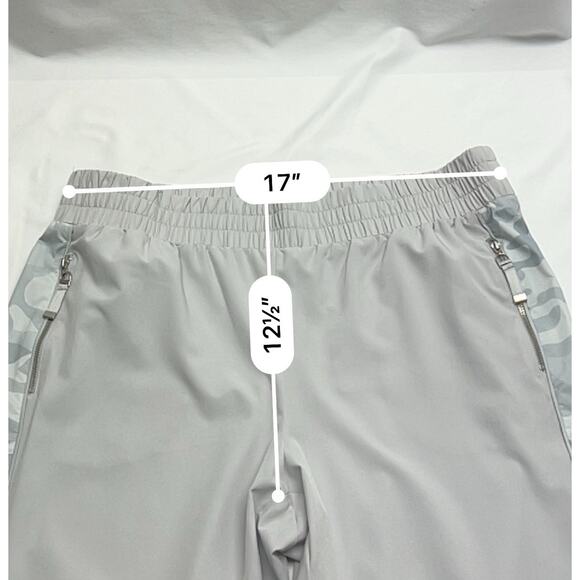Chicos Zenergy Light Gray Camo Stripe Jogger Pants Size 2.5 Women's US 14 - Picture 7 of 10